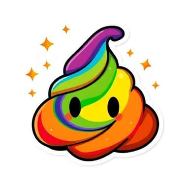 Rainbow poop magic